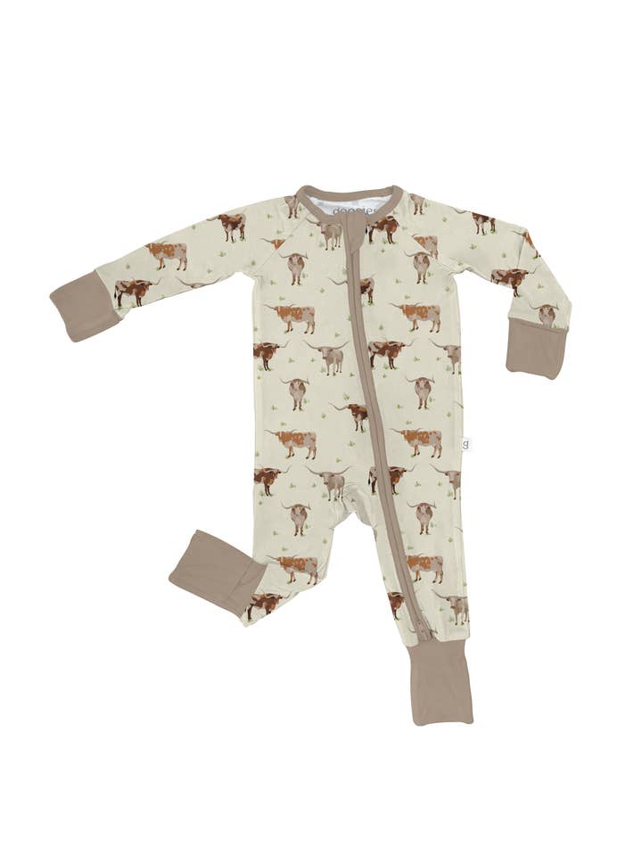 Goosies| Longhorn Cows Zip Pjs