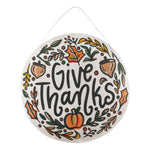Christmas Holly/Give Thanks Pumpkin Reversible Burlee