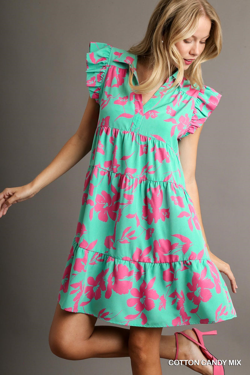 Cotton Candy Collared Dress