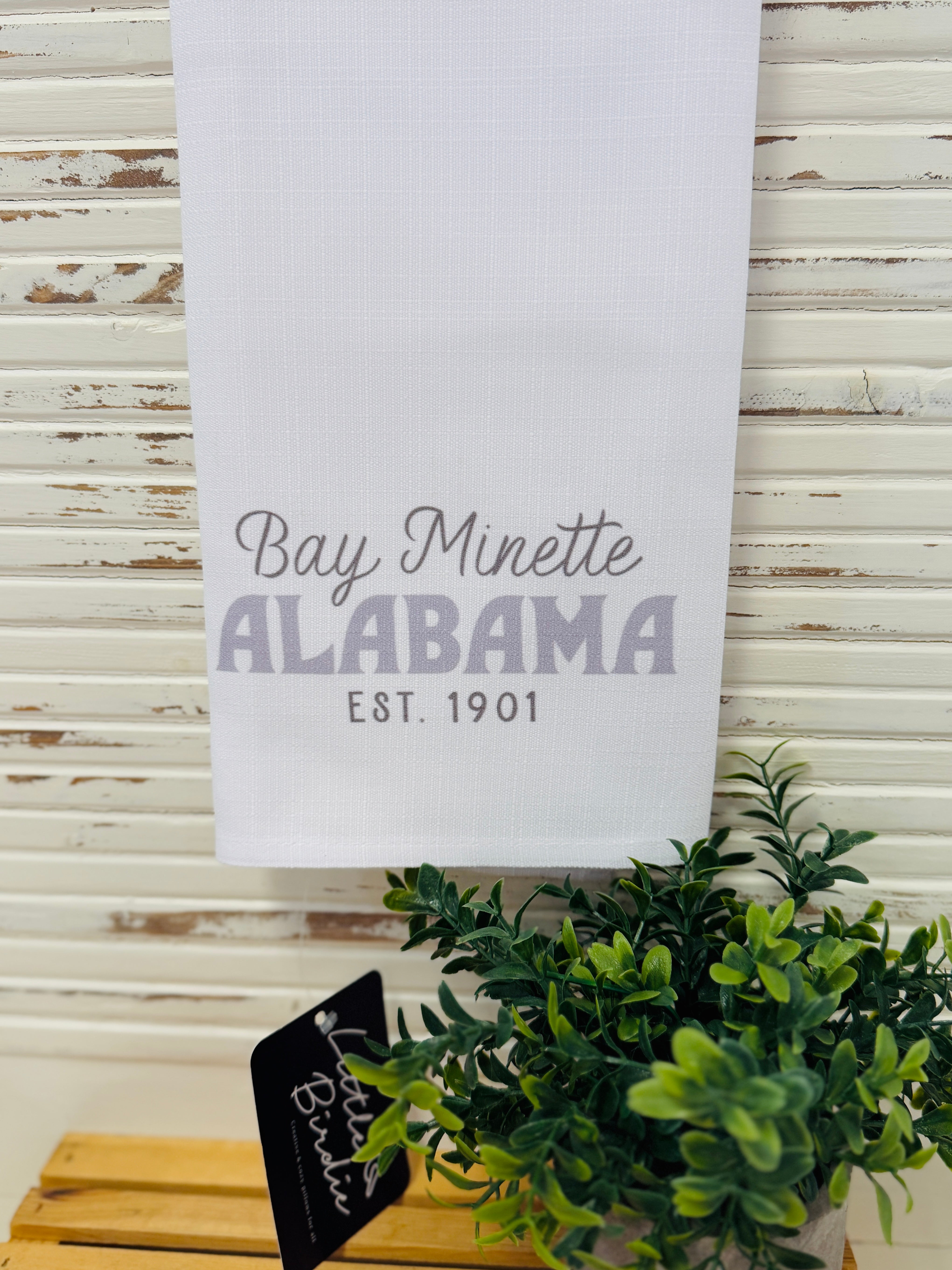 Bay MInette Est Tea Towel