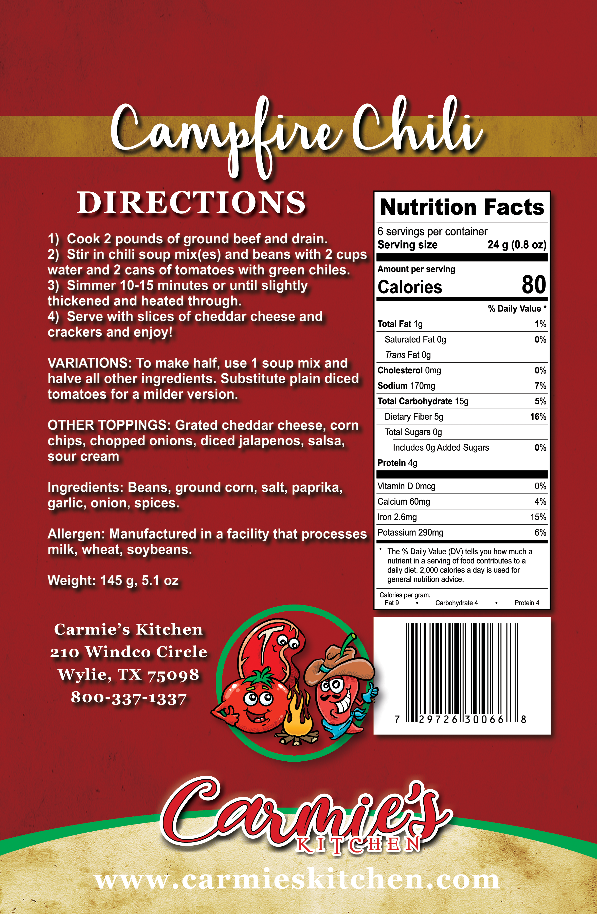 Carmie's Kitchen Soup Mix