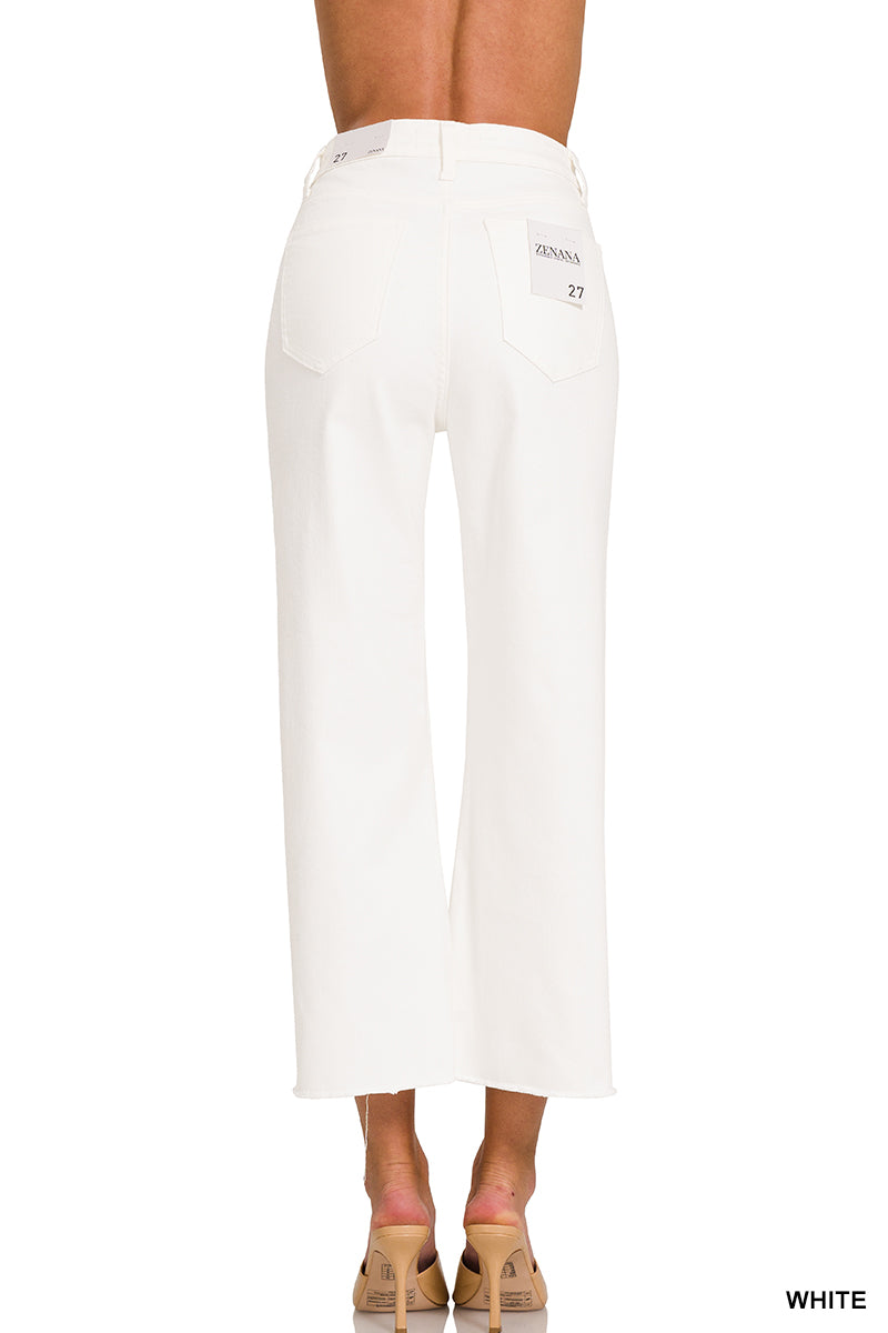 High Rise Cropped Pants