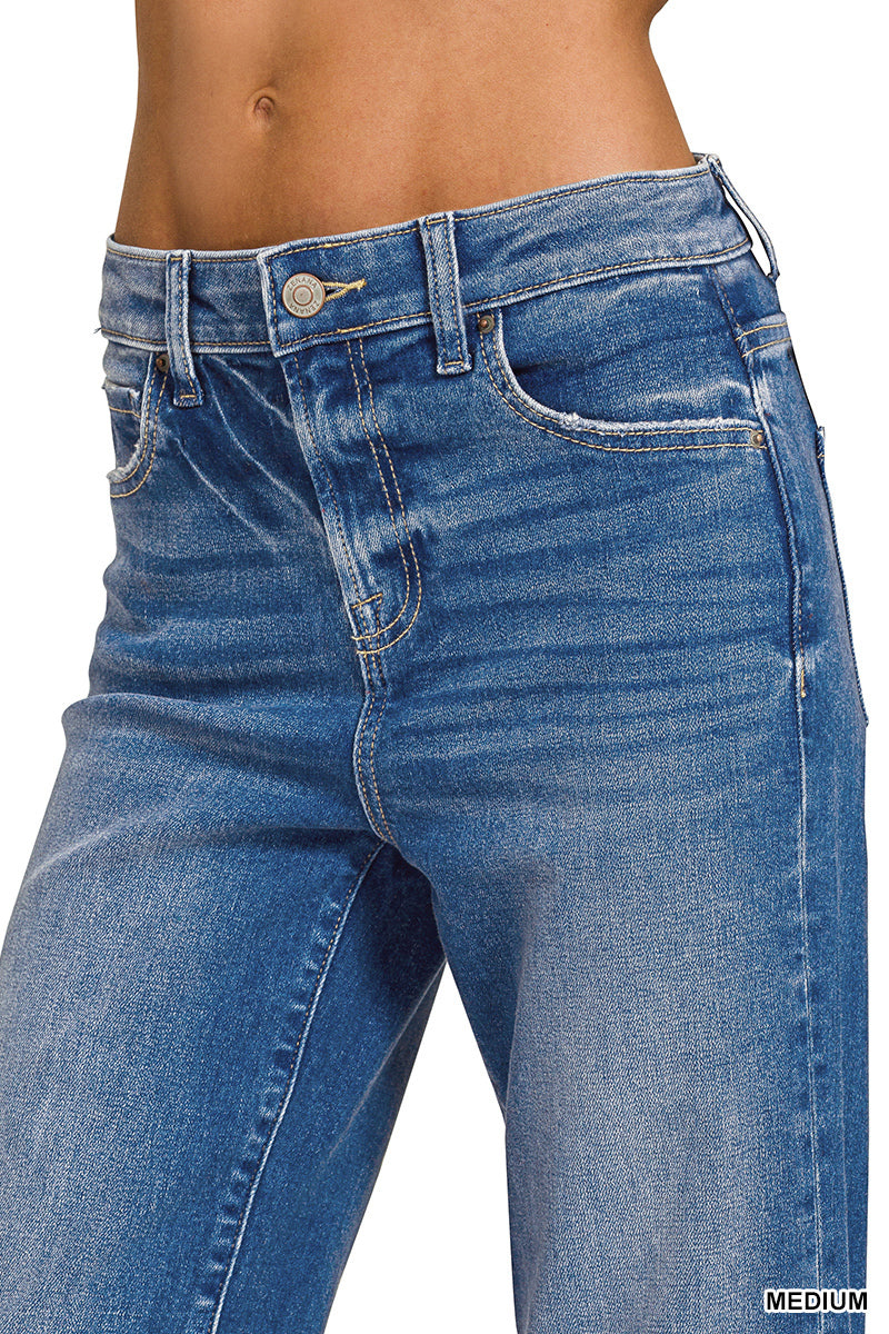 Distressed Hem Jeans