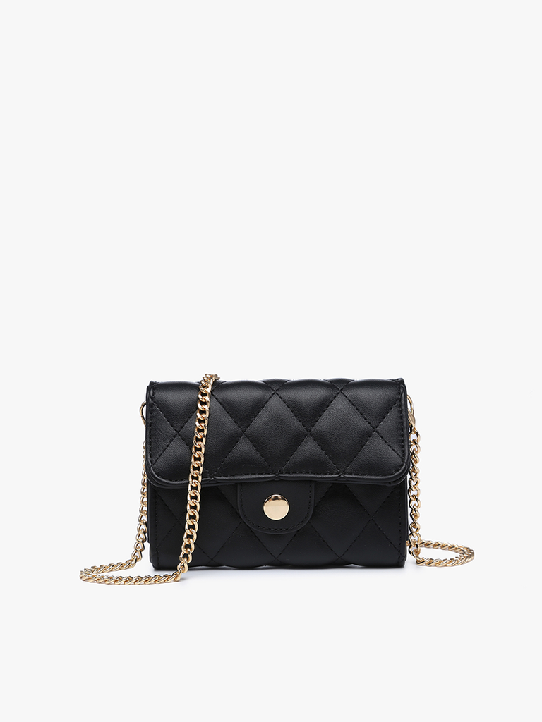 Quilted Clutch w/ Chain Strap