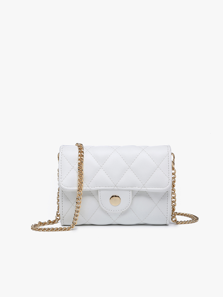 Quilted Clutch w/ Chain Strap
