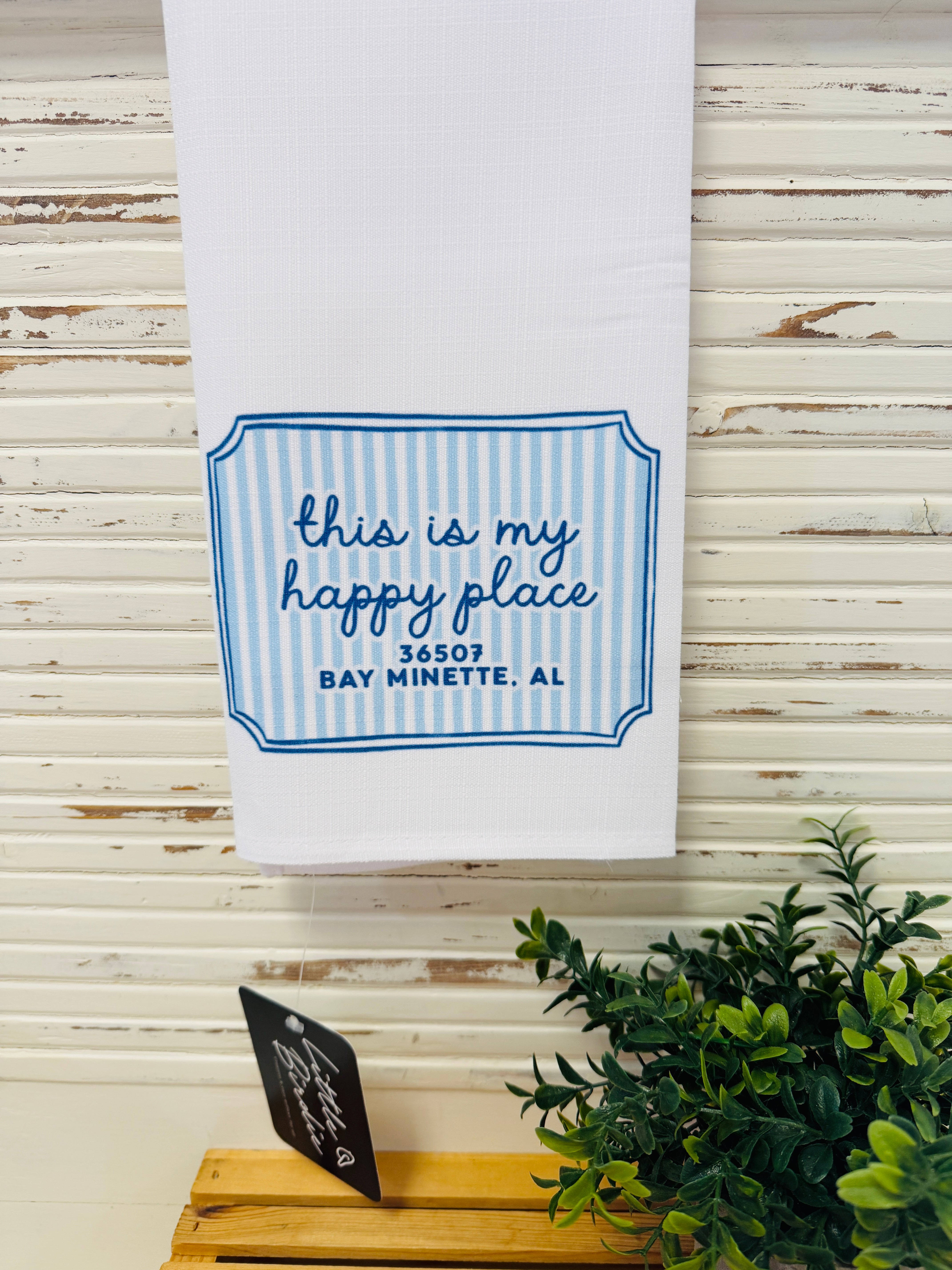 Happy Place BM Tea Towel