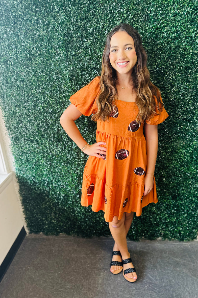 Orange Football Dress