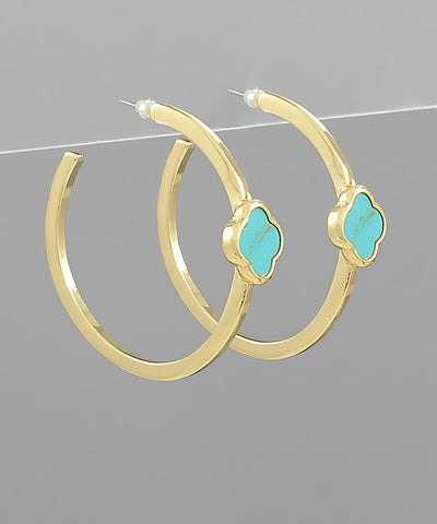 Clover Metal Hoops