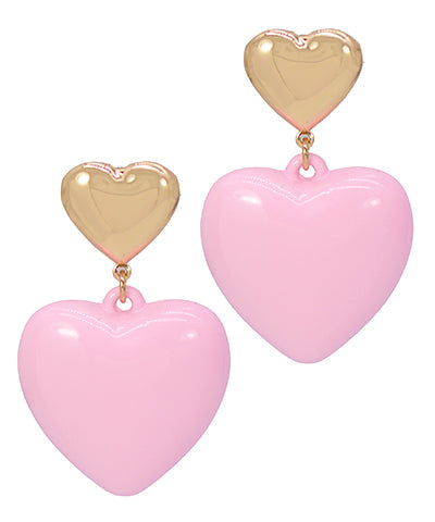 Linked Heart Earrings