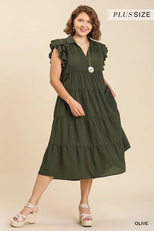 PS Collared Midi Dress