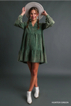 Hunter Green Corduroy Dress