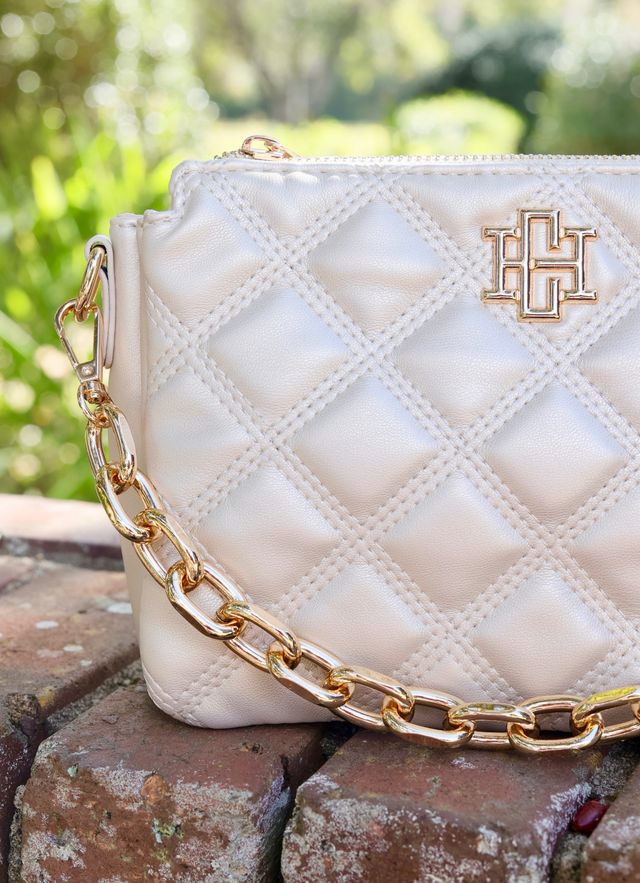 Jace Pearl Quilted Crossbody