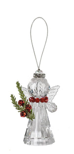 3" Mistletoe Angel Ornament