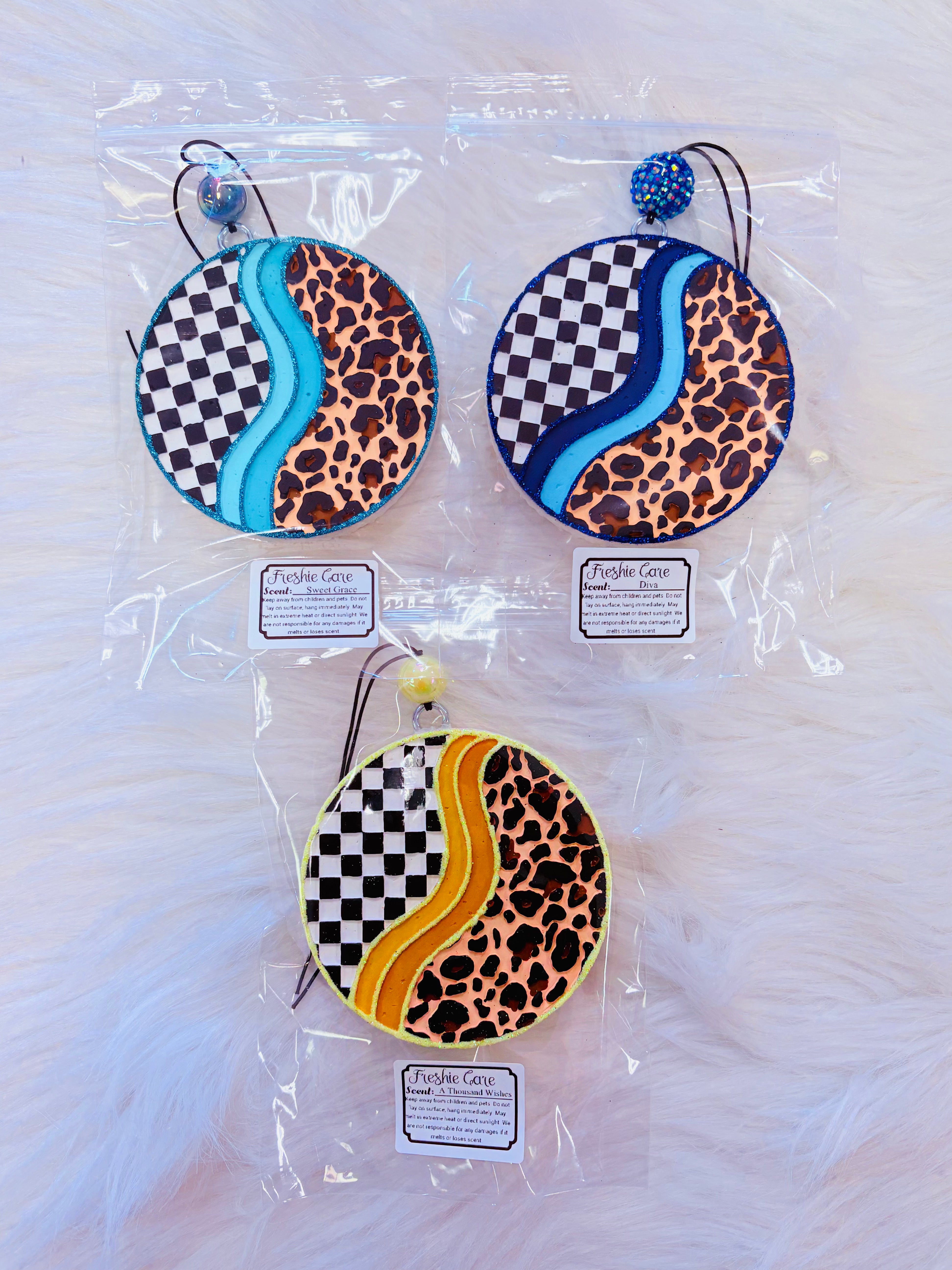 Checkered/Leopard Circle