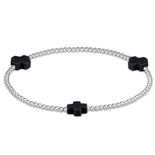 ENewton Sterling 2MM Cross Bracelet