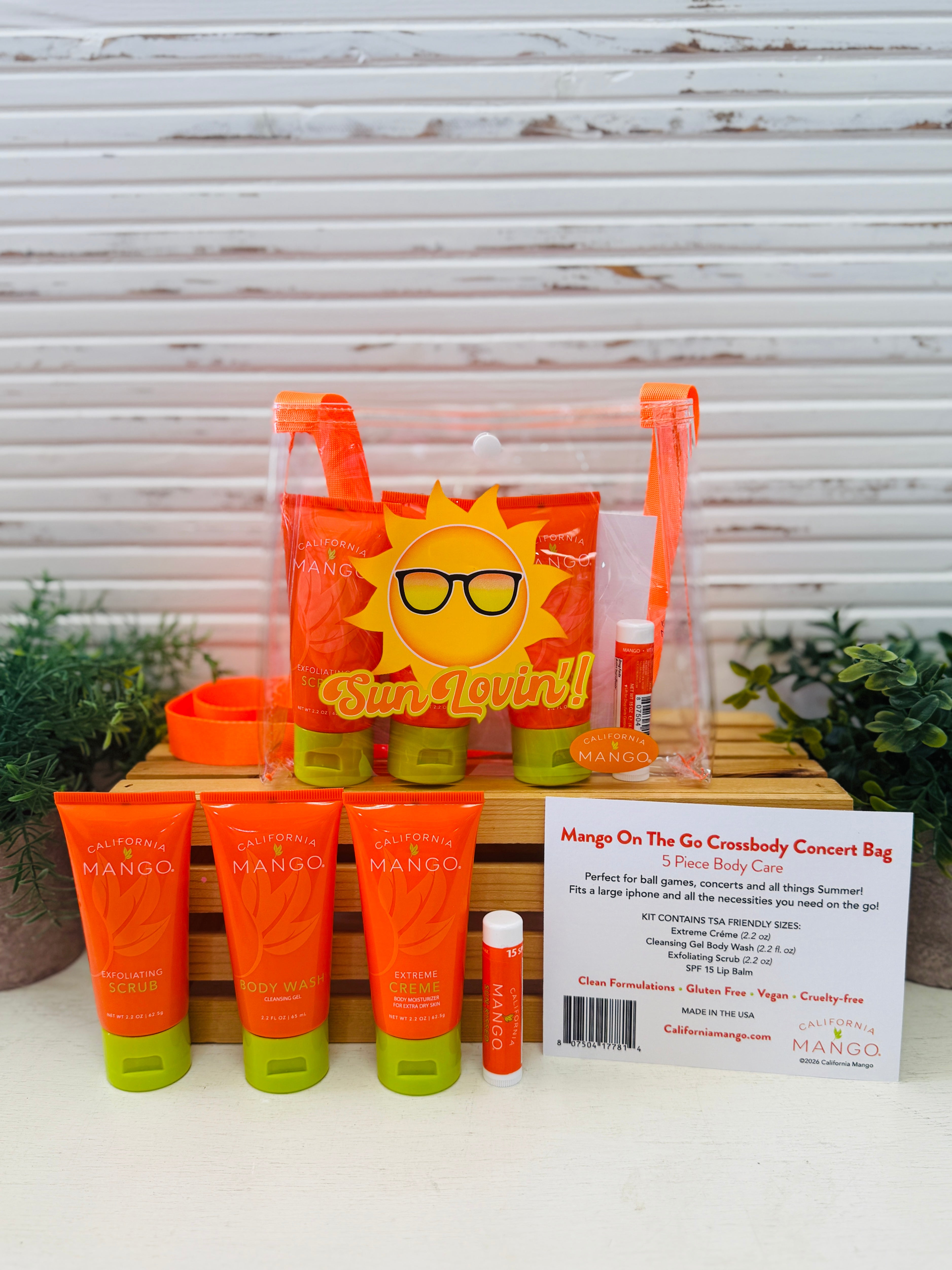 California Mango|Body Care Set w/Bag
