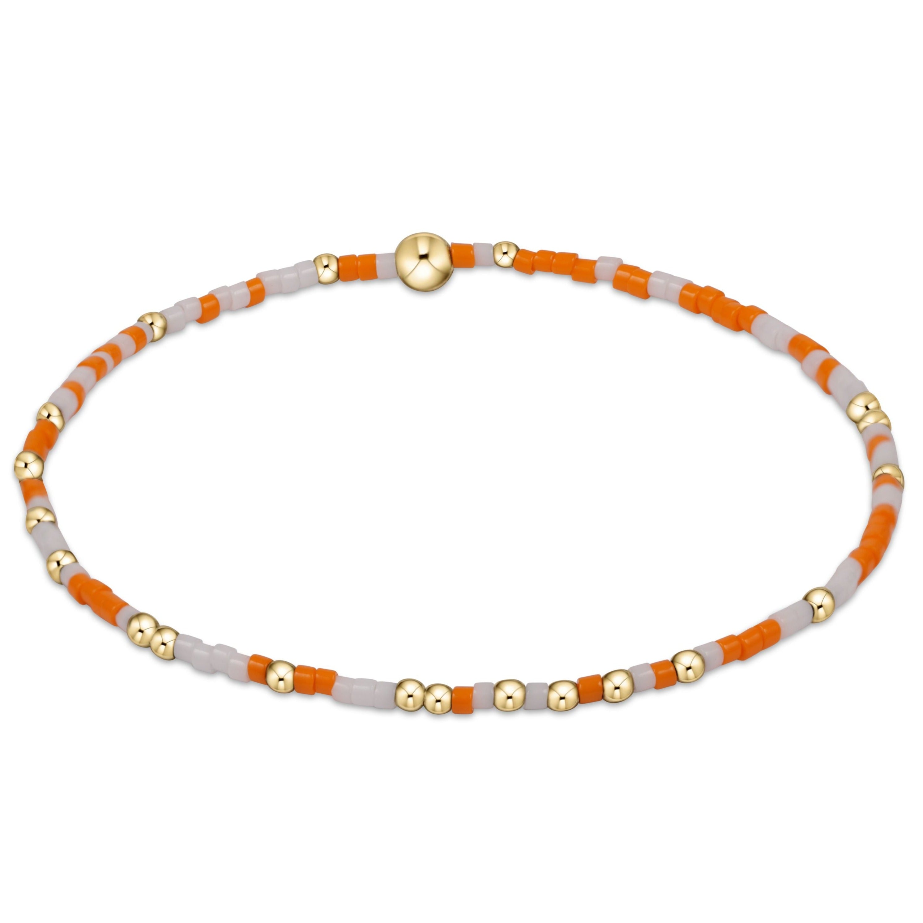 Enewton| Orange/White Game Day Bracelet