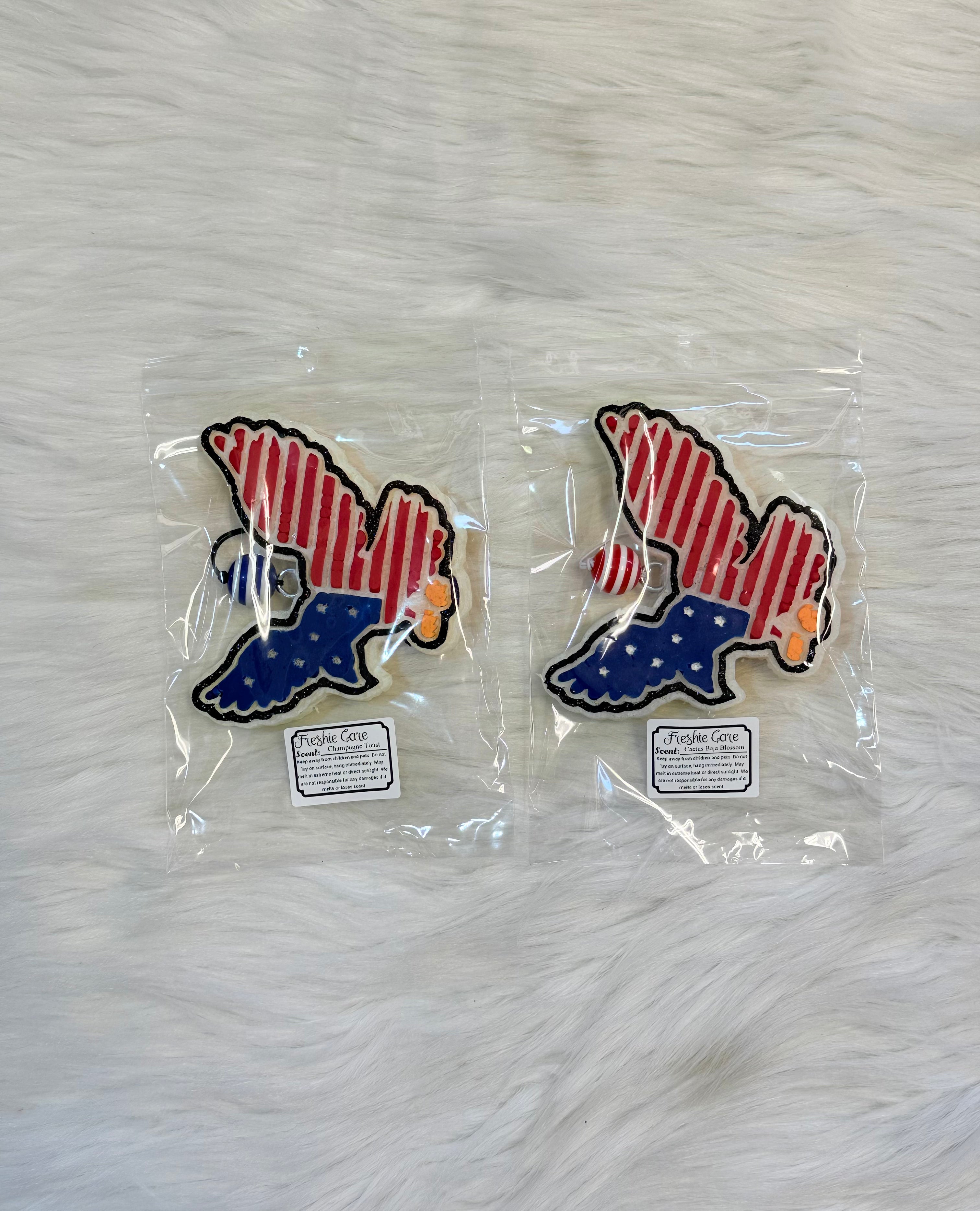 American Eagle Flag Freshie