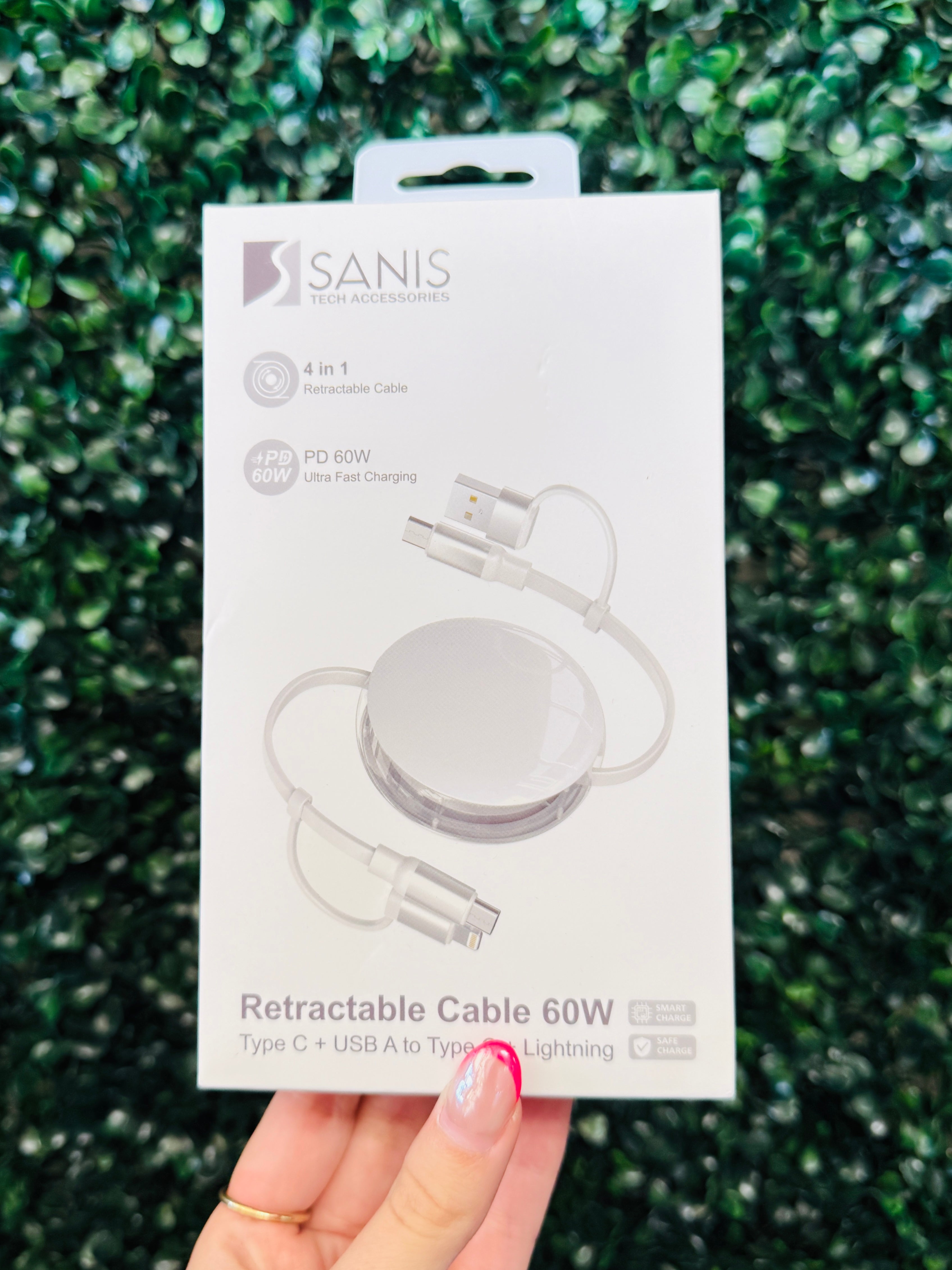 4in1 Retractable Charger