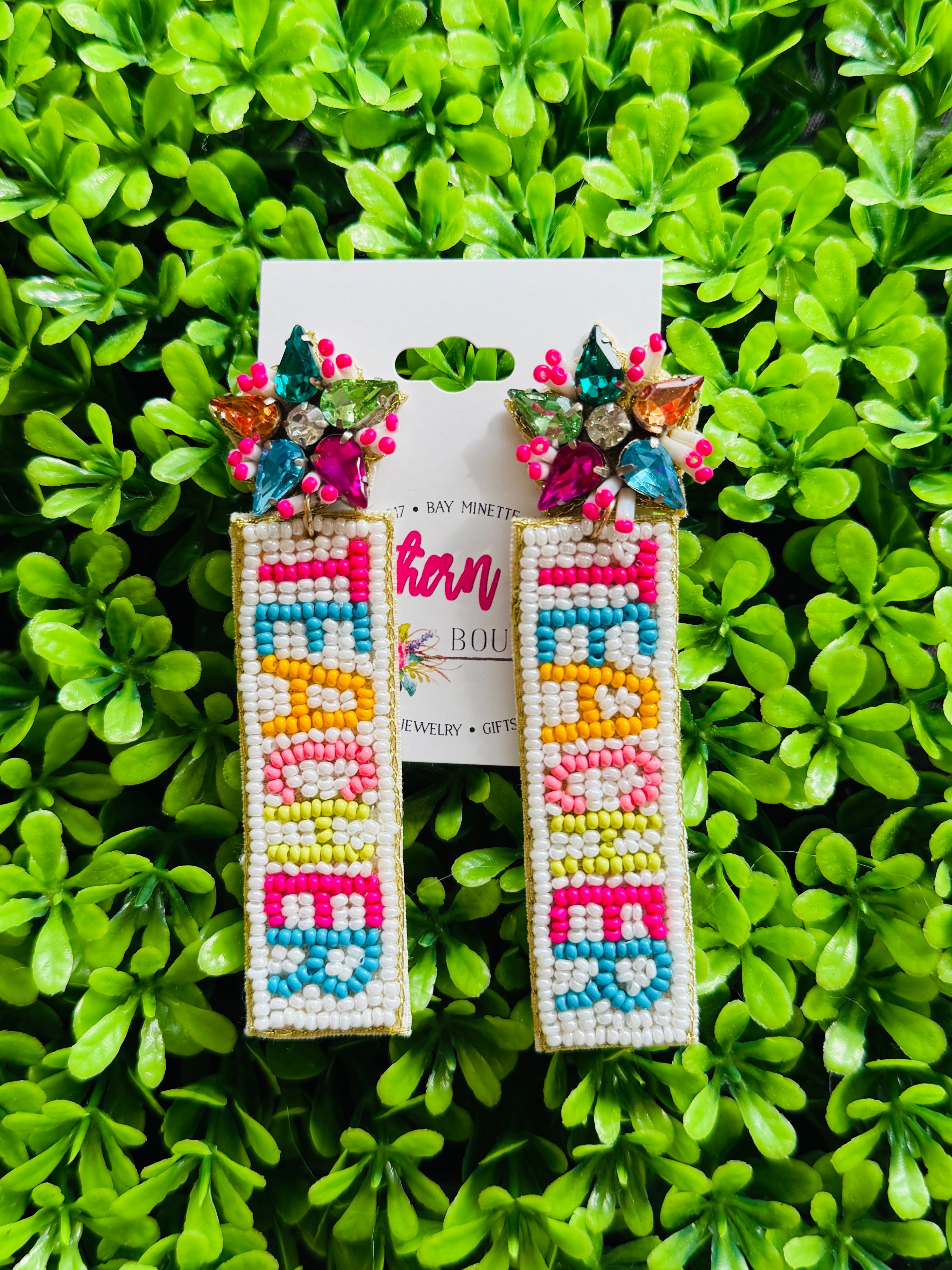 Beaded Teacher Earrings