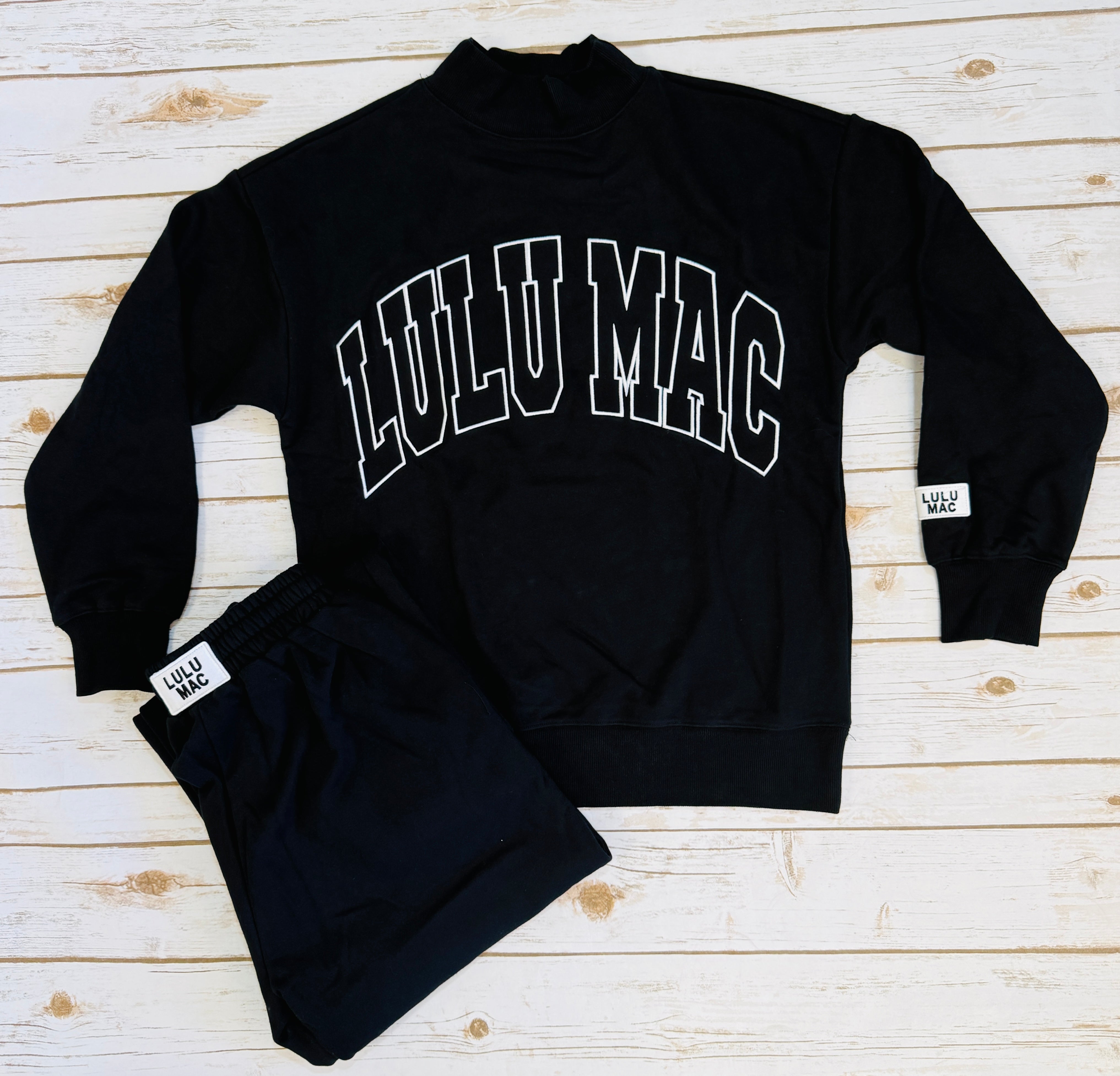 Stitch Mockneck Terry Sweatshirt