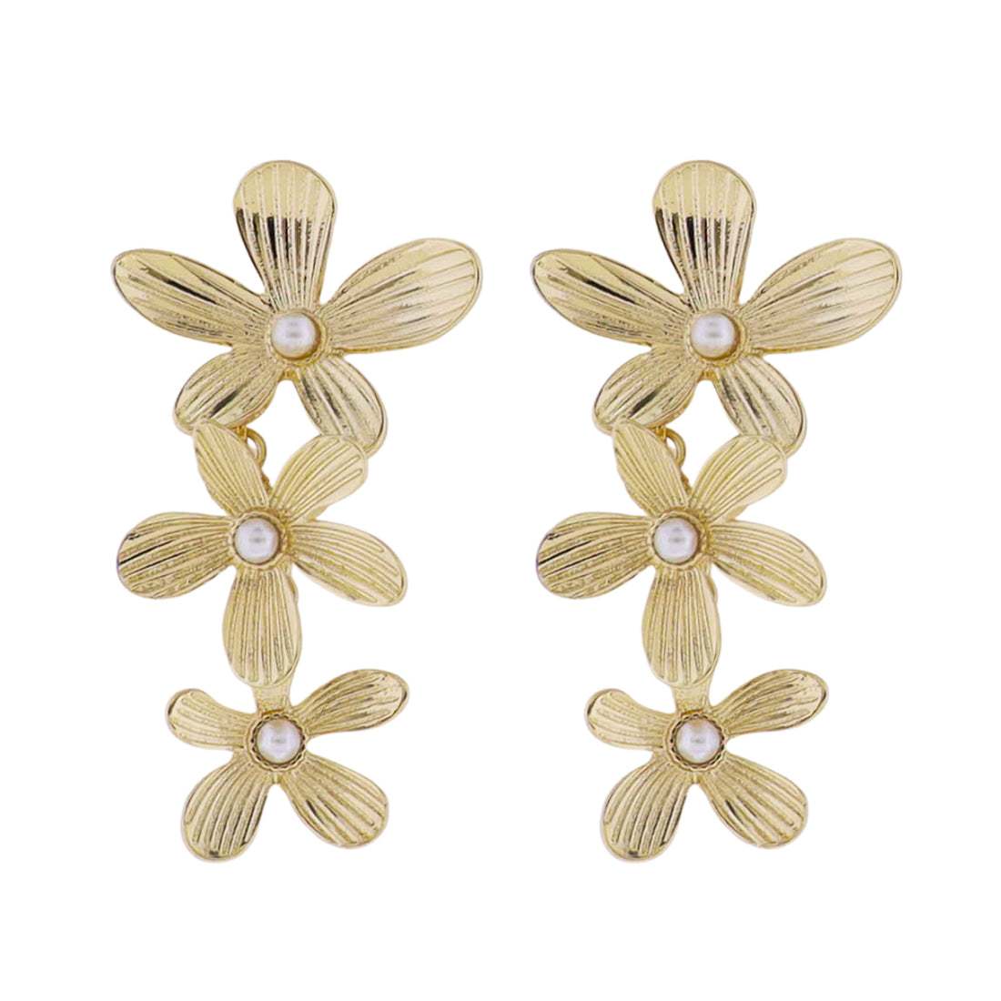 Jane Marie Layered Flower Earrings