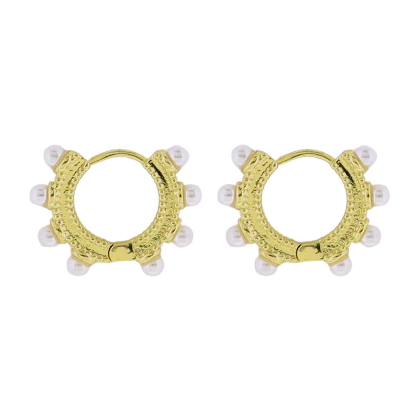 Jane Marie Gold Huggie Earrings