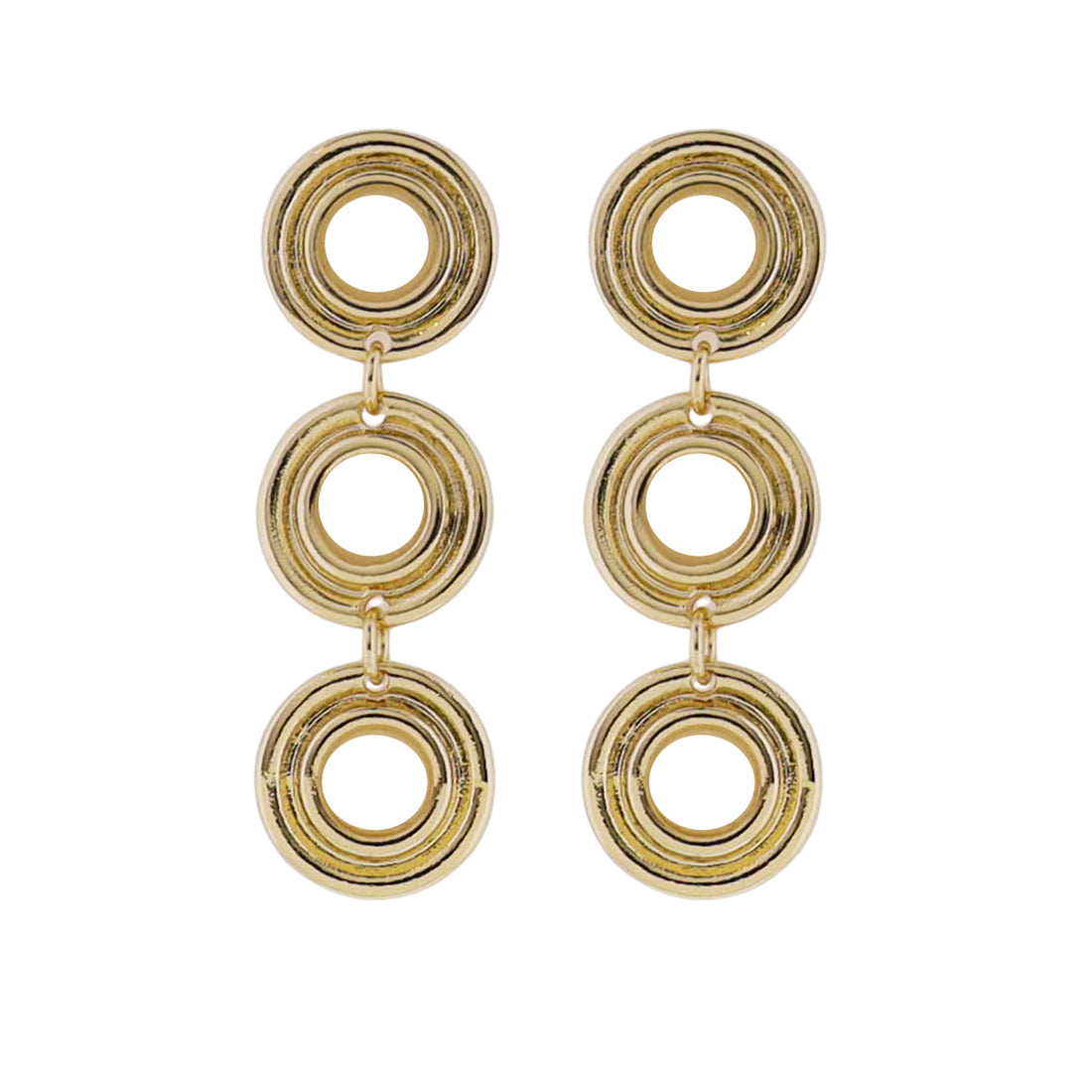 Jane Marie Layered Circles Earrings