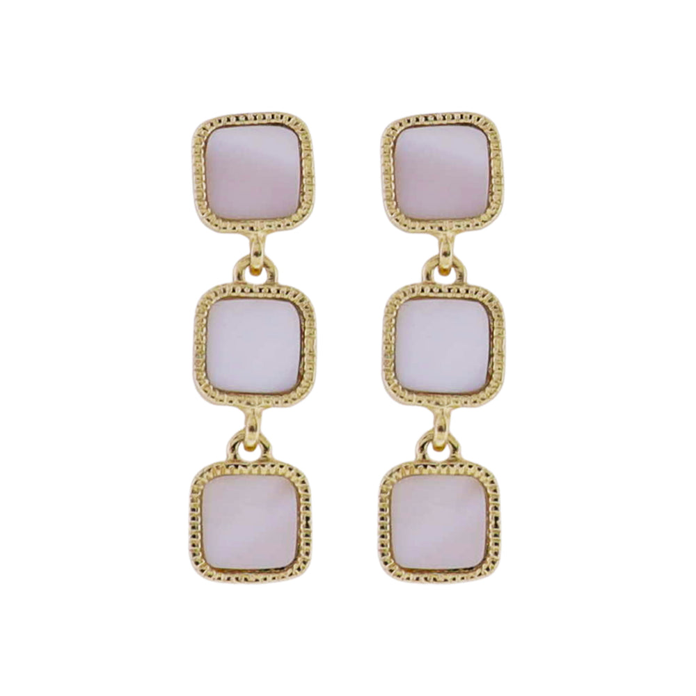 Jane Marie Layered Square Earrings