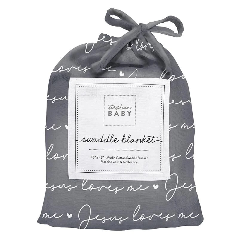 Jesus Loves Me Swaddle Blanket