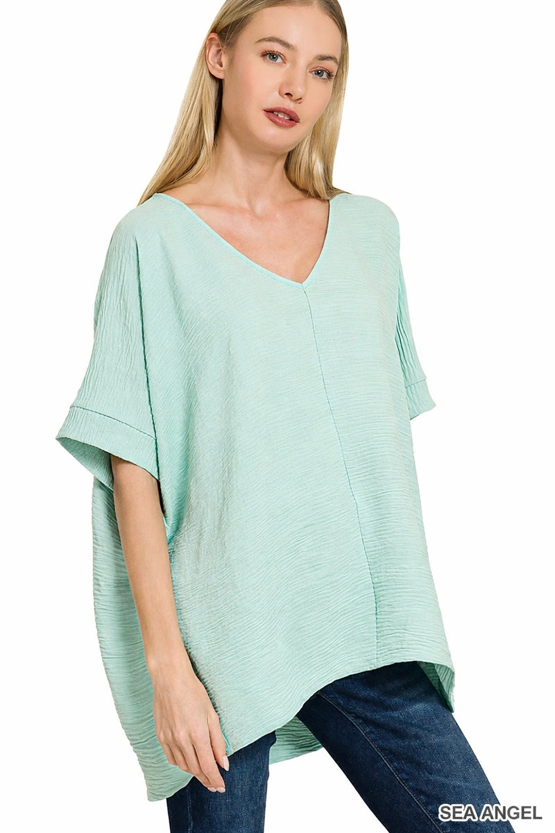 Woven Dolman Top