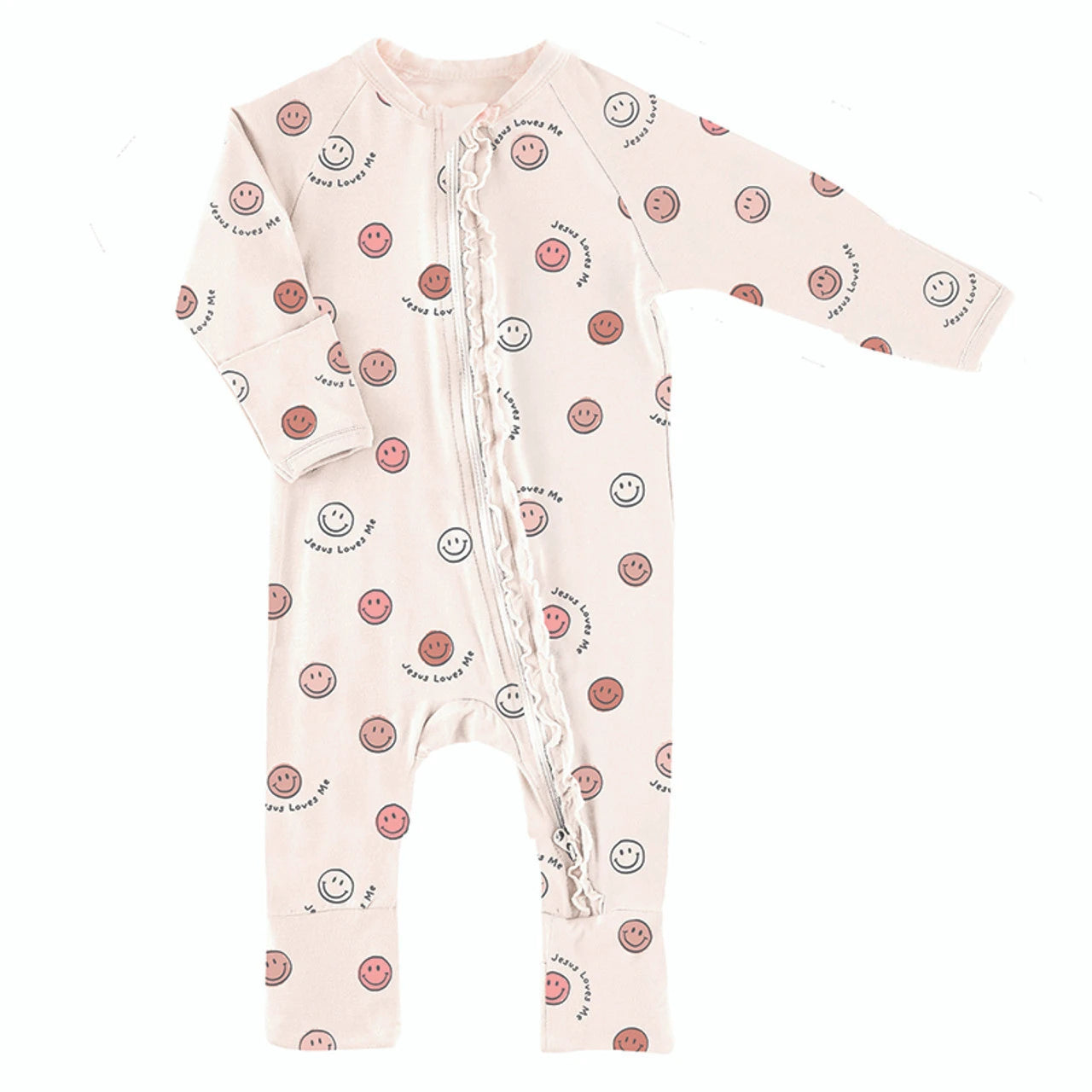 Jesus Loves Me Romper-Pink