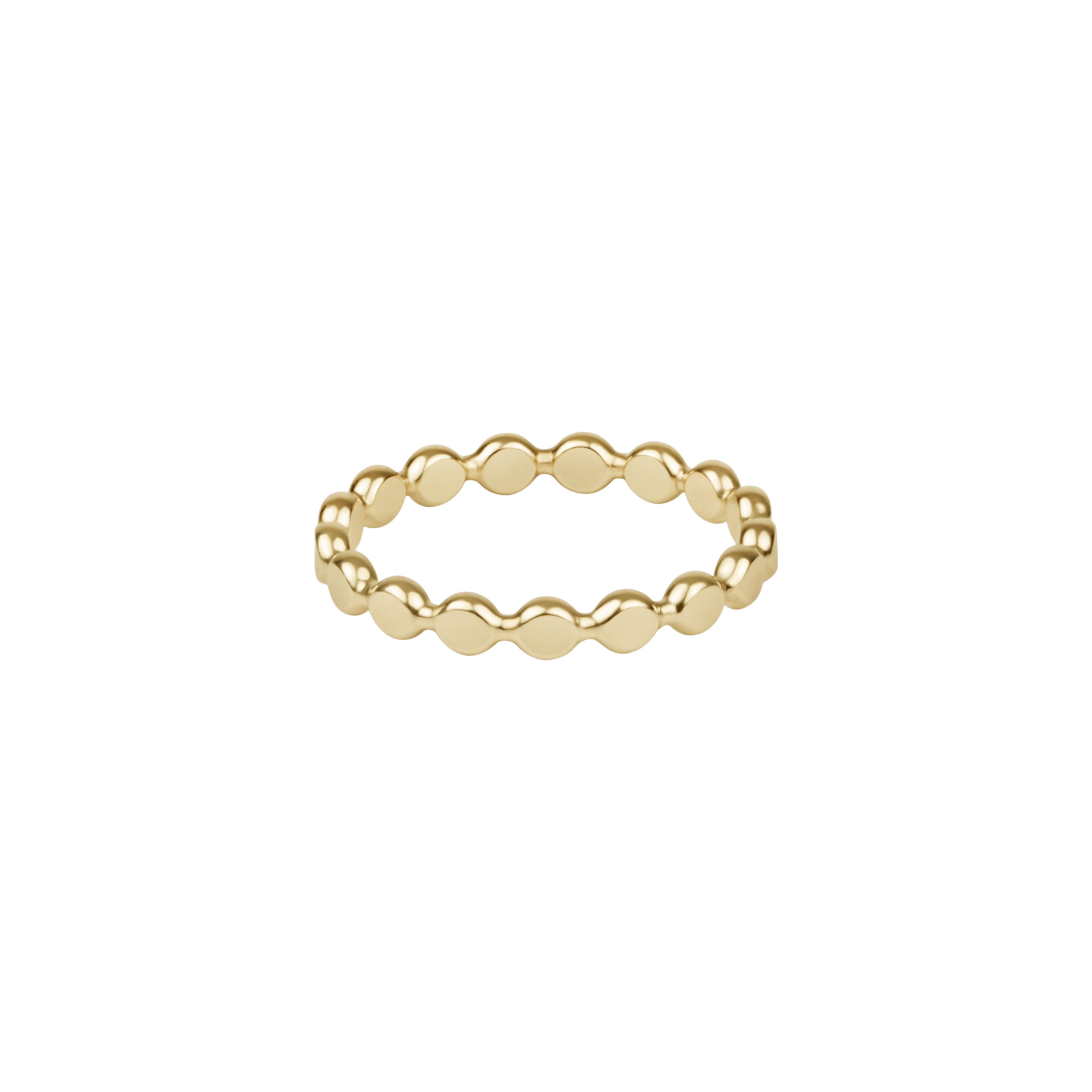 ENewton|Beaded Disc Ring 2.5mm