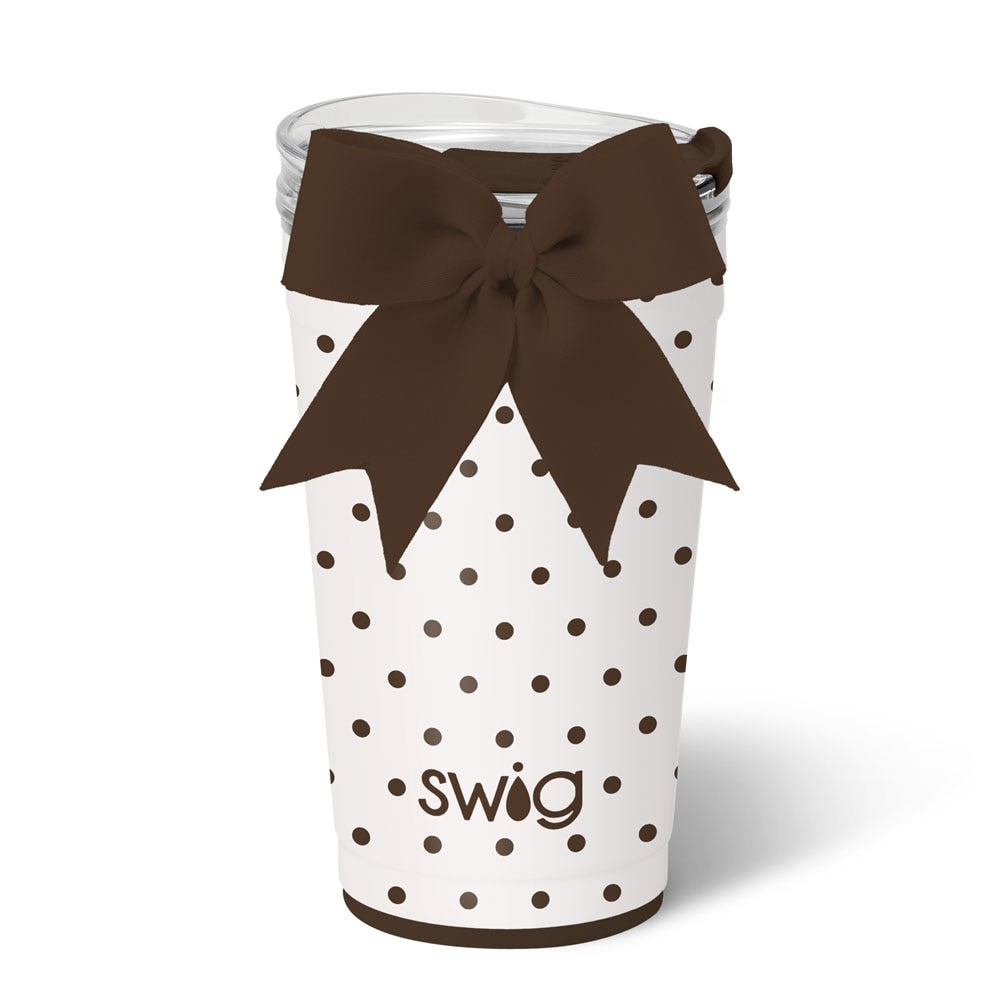 Mocha Dots Party Cup 24oz