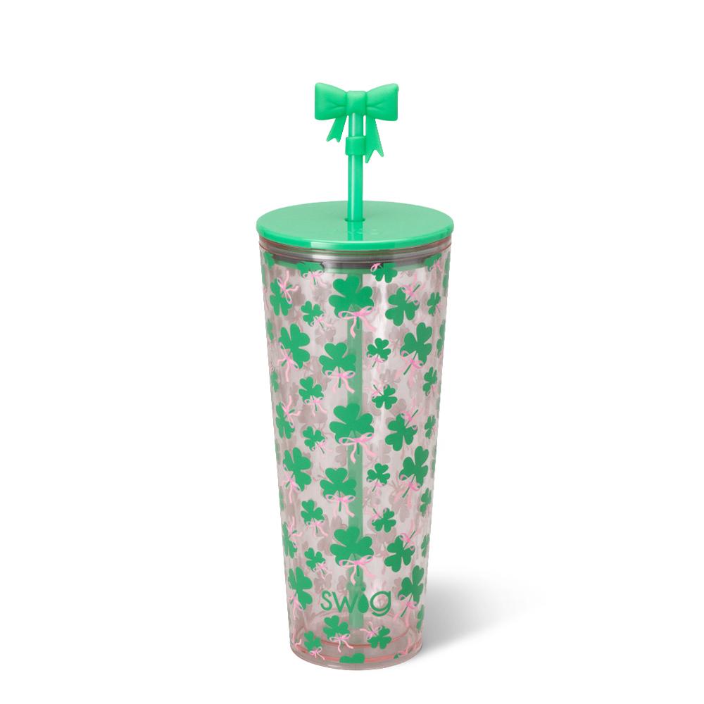 Clover Crush Plastic Tumbler 24oz