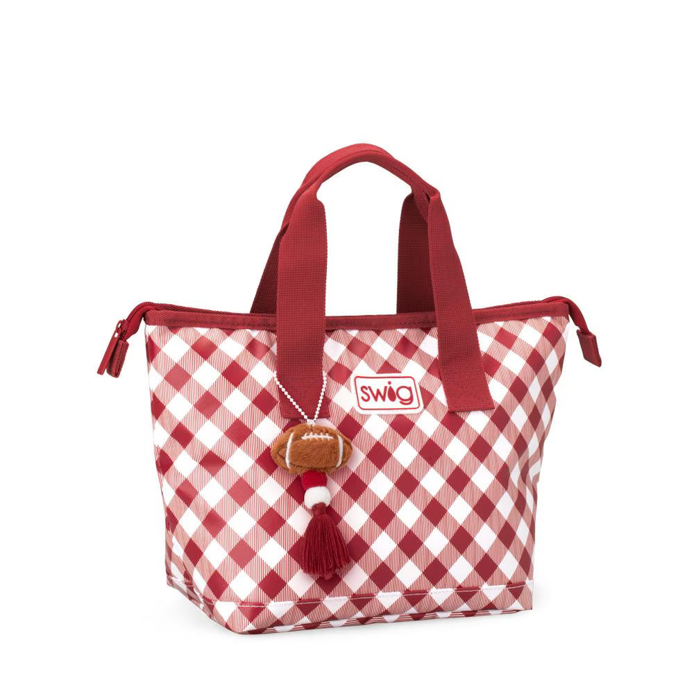 Gameday Gingham Crimson Lunchi Lunch Bag