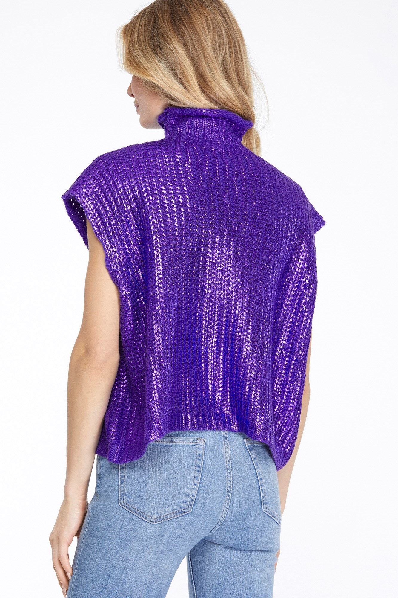 Purple Metallic Foil Top