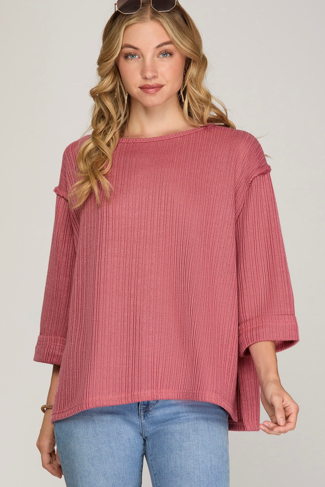 Folded Sleeve Top