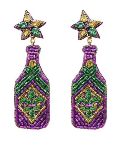 Mardi Gras Earrings