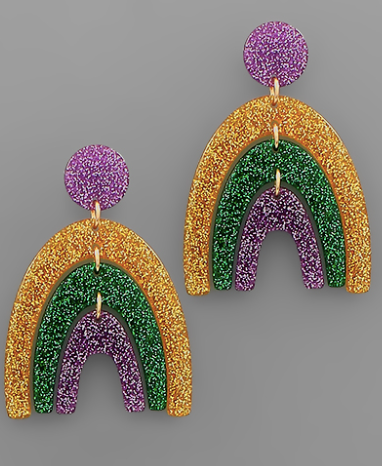 Mardi Gras Earrings