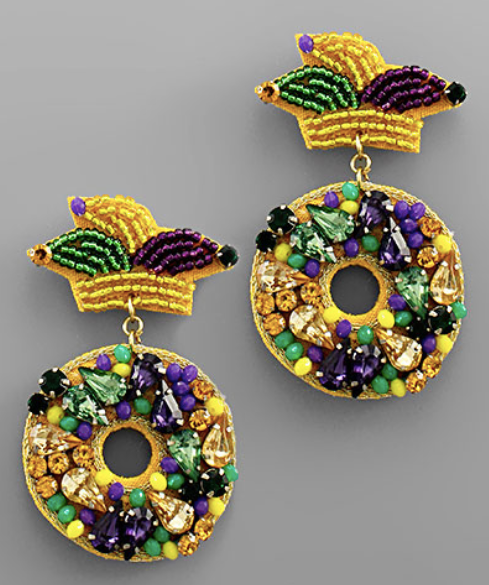 Mardi Gras Earrings