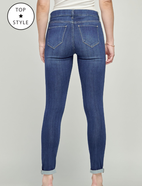 Pull On Elastic Skinny Jeans