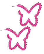 Wrapped Butterfly Hoops