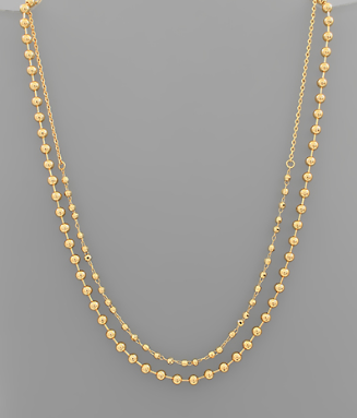 Layer Ball Chain Necklace