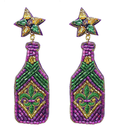 Mardi Gras Earrings