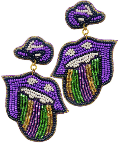 Mardi Gras Earrings