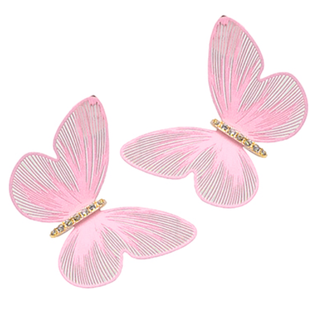 Filigree Color Butterfly Earrings