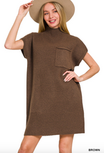 Mock Neck Sweater Dress