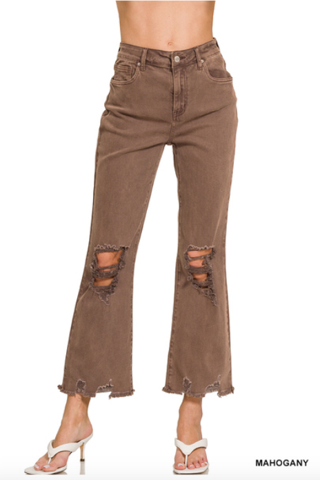 Acid Distressed Pants