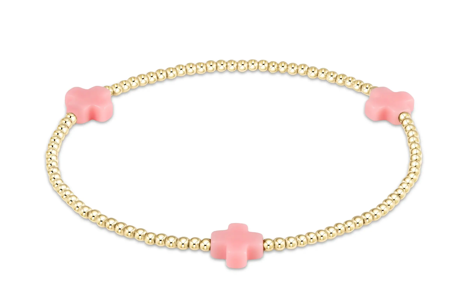 EGirl Sign. Cross Gold Bracelet